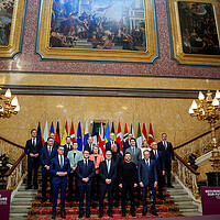 Officials from over 15 countries attend the European leaders' summit to discuss security and Ukraine, at Lancaster House in London, Britain, March 2, 2025. 