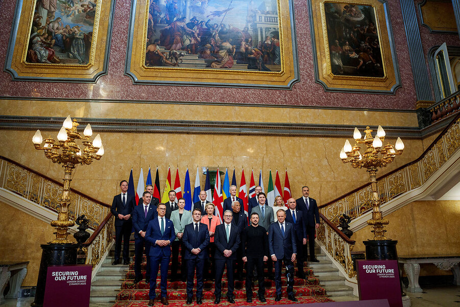 Officials from over 15 countries attend the European leaders' summit to discuss security and Ukraine, at Lancaster House in London, Britain, March 2, 2025. 