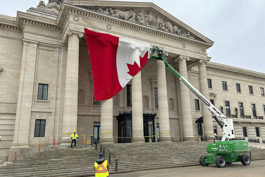 Off the shelf, up the flagpole: Canadian flags fly high in response to Trump