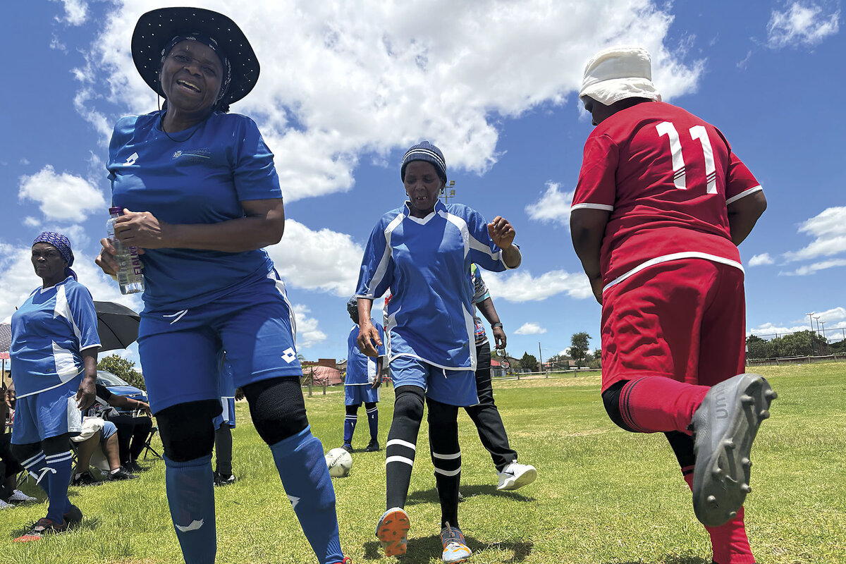 South Africa's 'soccer grannies' take the field for kicks and ...