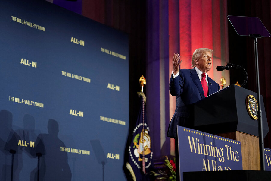 Embracing loose AI policies, Trump seeks edge in US race against China