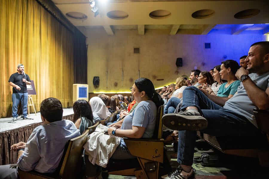 A Syrian comedy renaissance? Stand-up blooms in Damascus after Assad&rsquo;s exit.