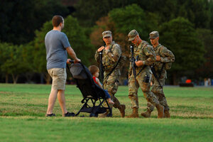 Armed troops patrol streets in the nation’s capital, and many residents shrug their shoulders. President Trump’s ability to normalize such dramatic actions is at play – but isn’t the end of the story.