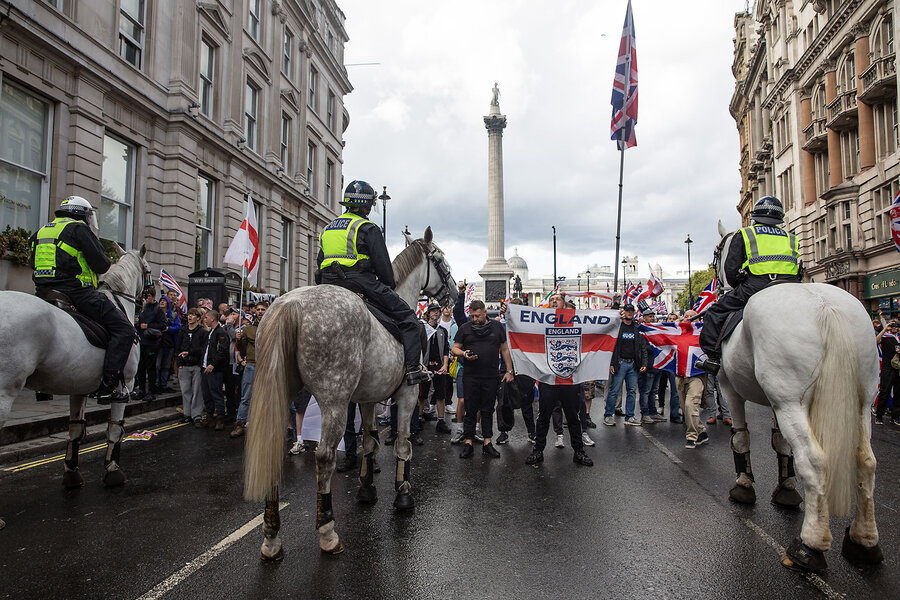 &lsquo;Stop the boats&rsquo;: Anti-immigration rally in London taps into economic malaise