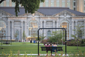 Detroit has seen violent crime fall to historic lows, property values rise, and its population inch upward. Community cooperation has been key.