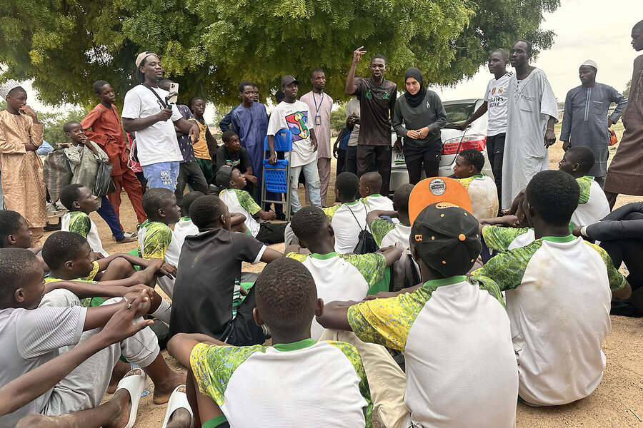 In Nigeria, a &lsquo;soccer sister&rsquo; steers teen boys away from gangs