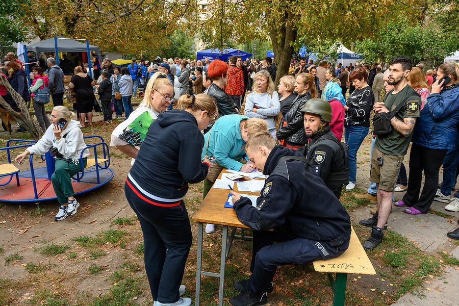 In the fields and in the streets, Ukrainians fight to stay motivated