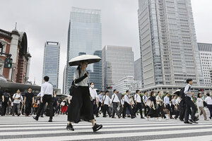 Japan's PM promised to 'work, work, work.' For some, that's a red