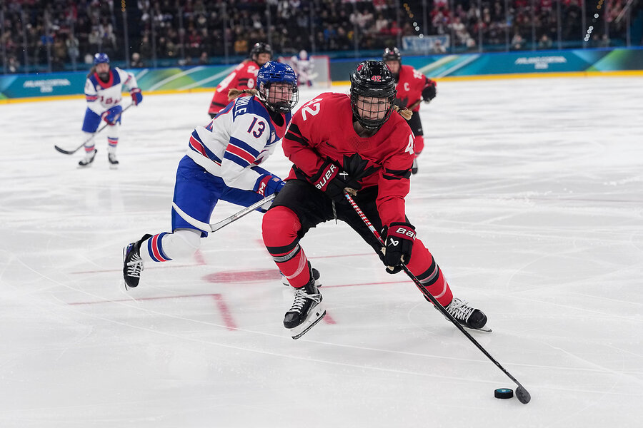‘We were buzzing’: US women’s ice hockey team shuts out rival Canada