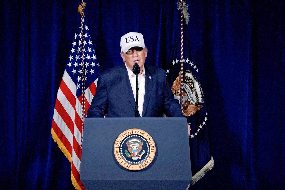 Trump acted on his own to strike Iran. Political risks rise as a result. -  CSMonitor.com