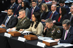 Director of National Intelligence Tulsi Gabbard deflected congressional questions about whether the intelligence community had warned the Trump administration that Iran would attack its Gulf neighbors and close the Strait of Hormuz, bringing oil shipments to a halt.