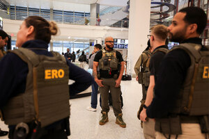 ICE personnel arrived at more than a dozen U.S. airports Monday as TSA staffers worked without pay, and travelers still faced long security lines.