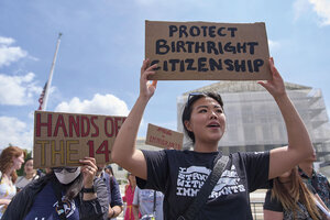 The U.S. is one of about three dozen countries that provide for unrestricted citizenship at birth. The Supreme Court will consider President Donald Trump’s effort to reinterpret the Constitution’s guarantee of automatic citizenship at birth. 