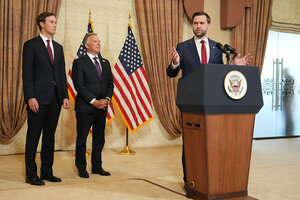 US-Iran talks failed over the weekend, with Tehran’s nuclear program a key obstacle. President Trump has ordered a Navy blockade to press Iran to open the Strait of Hormuz.