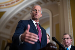 Senate Republicans are trying to end the DHS shutdown by using reconciliation to get past Democratic opposition to funding immigration law enforcement.