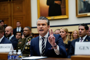 With a deadline at hand for Iran war authorization at hand, Defense Secretary Pete Hegseth seeks a funding boost for his department amid rising tensions in Congress.