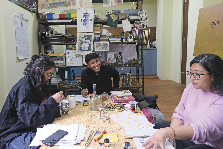 Font of knowledge: Calligraphy enthusiasts in Nepal take up their pens