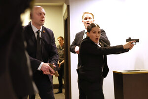 A man armed with guns and knives charged toward the hotel ballroom where the White House Correspondents Dinner was being attended by President Donald Trump and top U.S. officials on Saturday night. The suspect is in custody and he is expected to appear in court on Monday.    