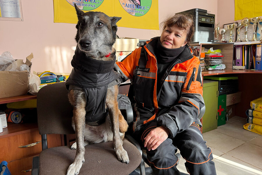 This Ukrainian canine unit is finding the war’s victims – and a way through hardship