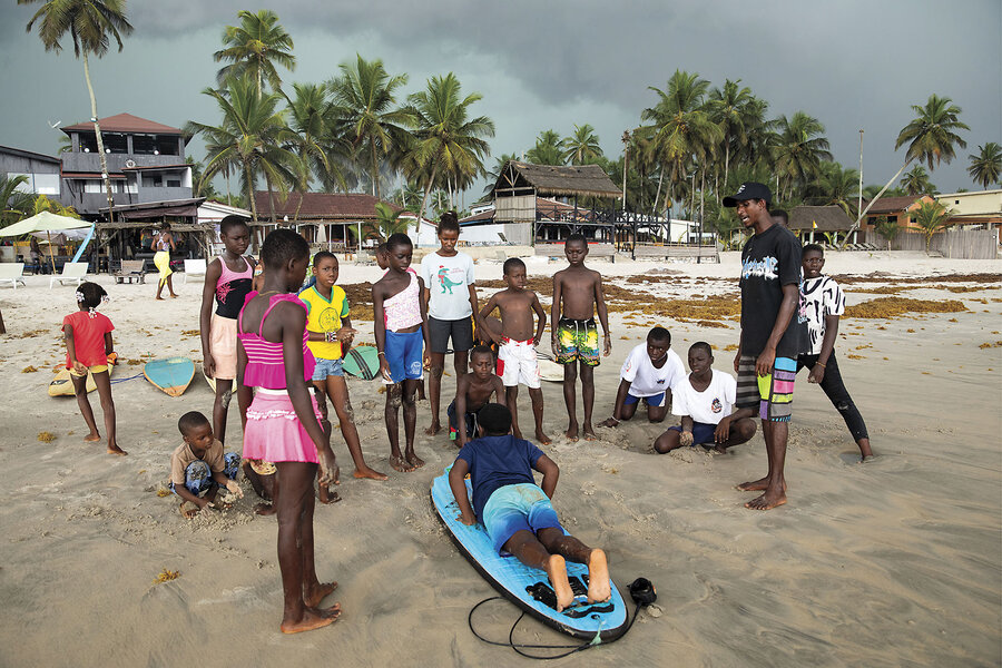 The surf is swell in Côte d’Ivoire