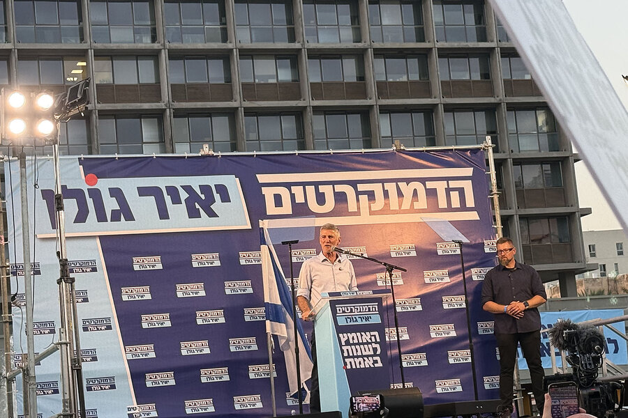 Israeli election: As left campaigns, peace with Palestinians seen as a risky proposal