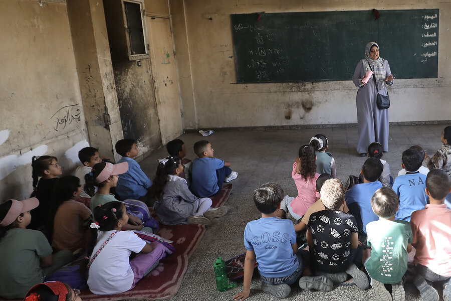 For the first time in three years, Gaza’s students head back to school