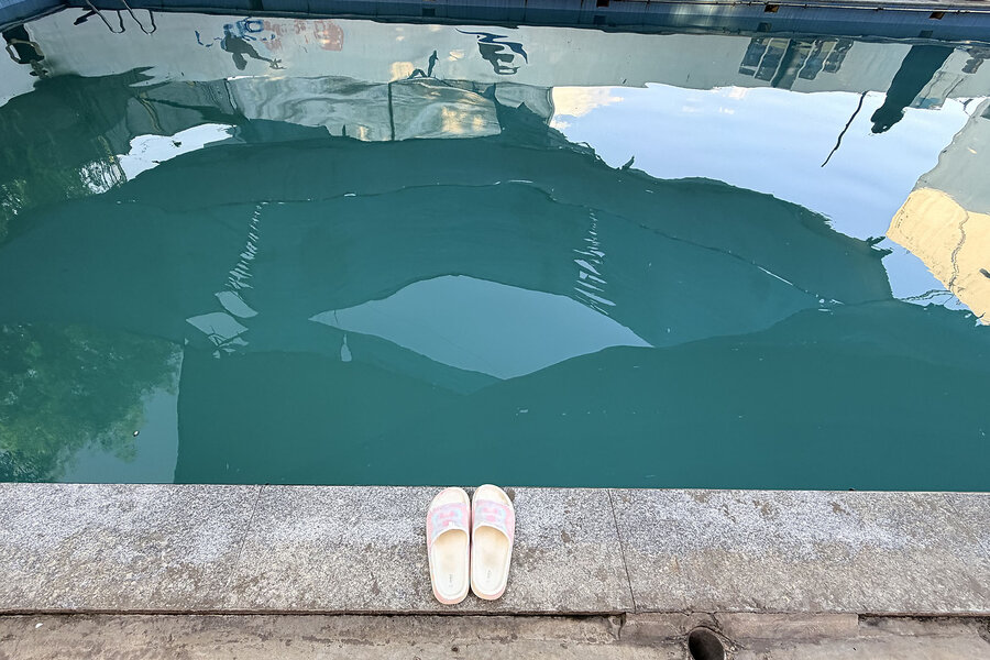 After 3 years of war, looking for calm in a murky Gaza swimming pool