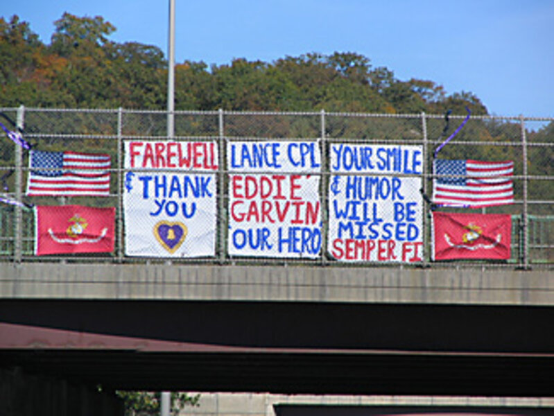 Mass. highway troop banners may lose