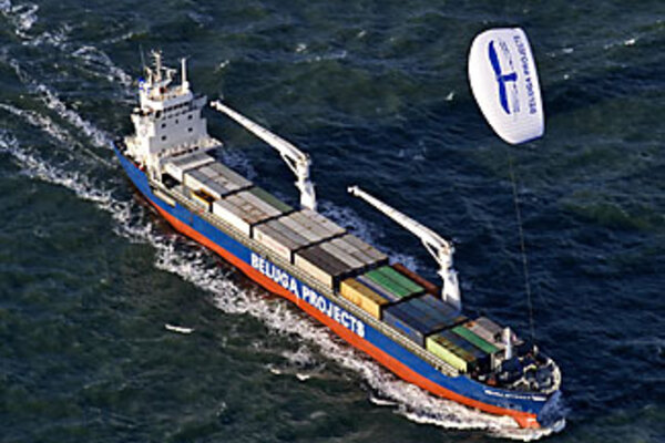 A secret to improving cargo ship efficiency: Go fly a kite - CSMonitor.com