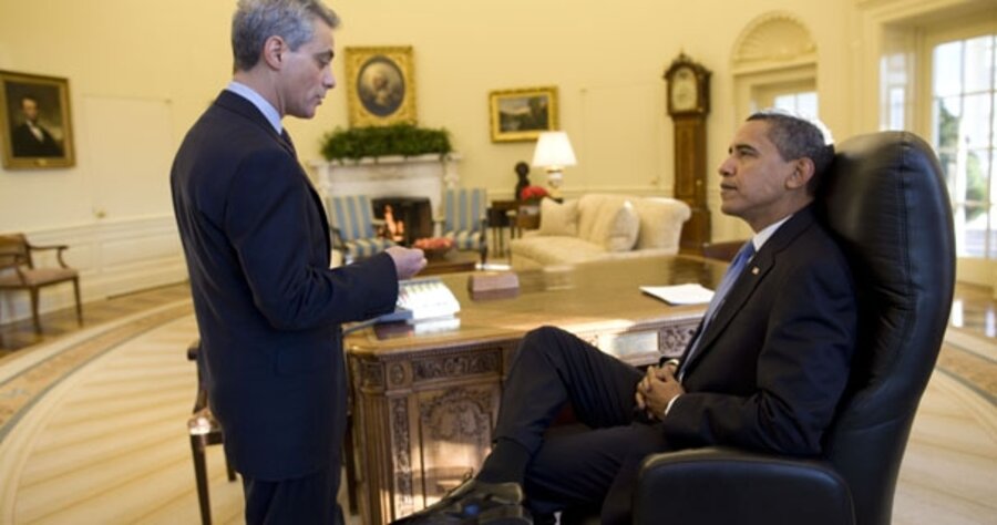 Barack Obama’s first moments in the Oval Office as ...