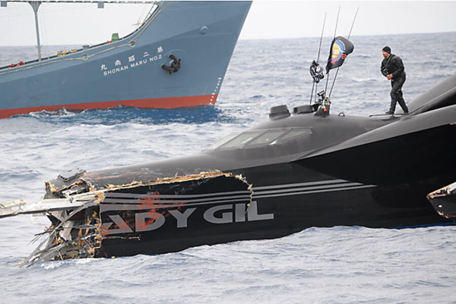 Whale Wars How Was The Sea Shepherd S New Ship Sunk Csmonitor Com