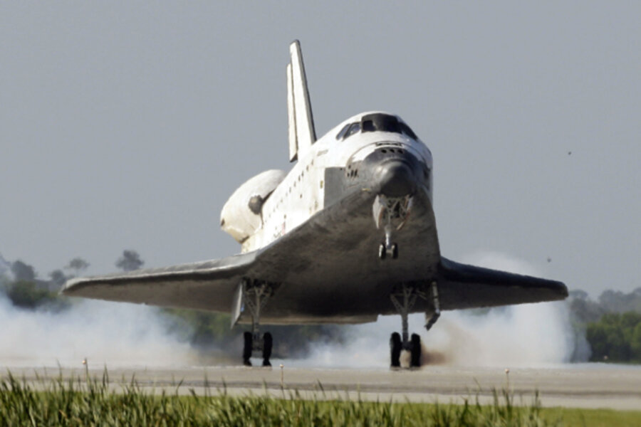 space shuttle atlantis landing