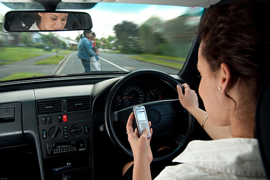 Texting while driving may be bad