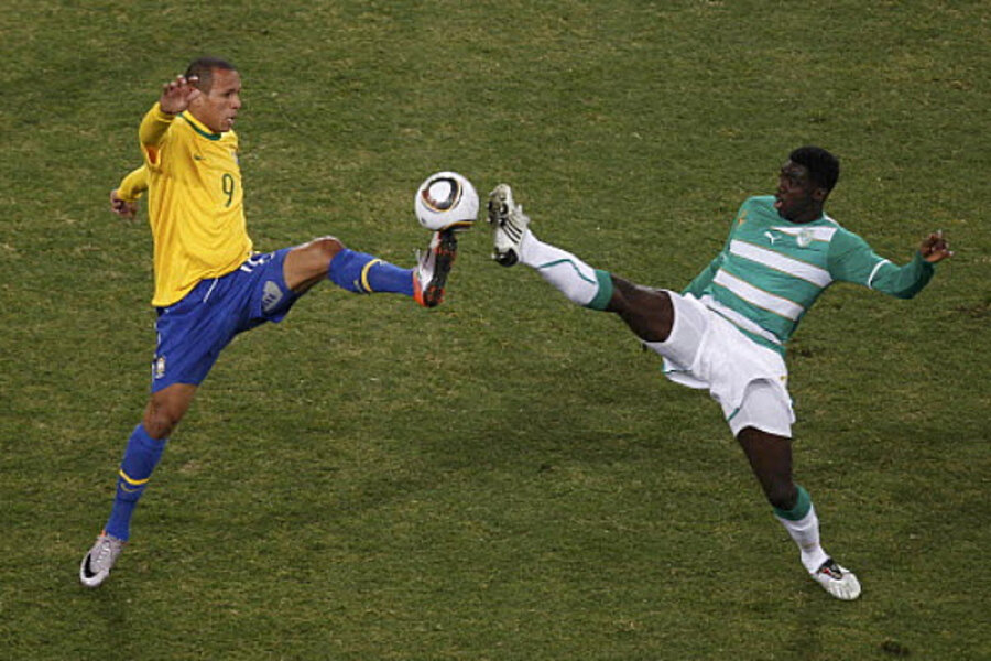 Brazil Vs Ivory Coast Brazil Moves Easily Into Final 16 Csmonitor Com