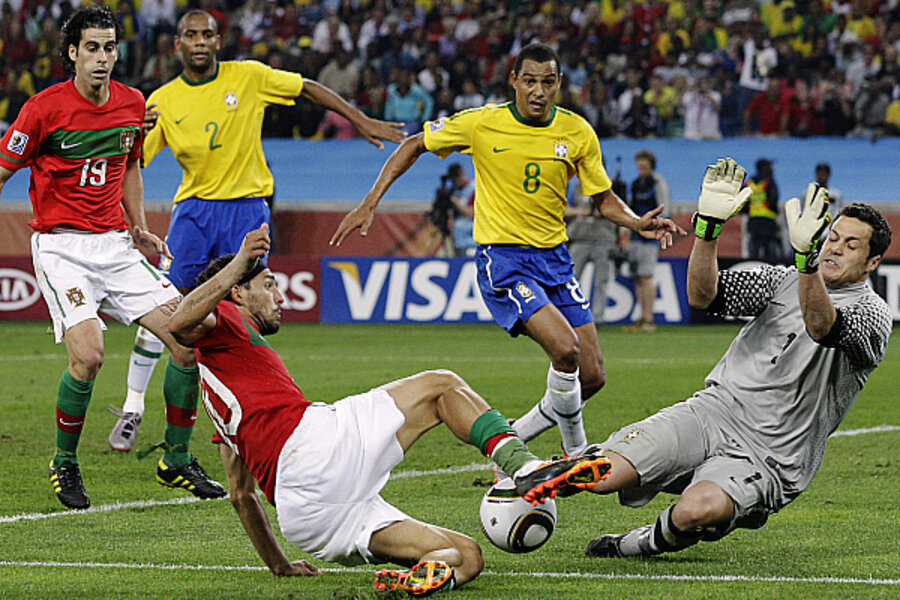 Brazil vs Portugal World Cup 2010 ends in tie; both advance 