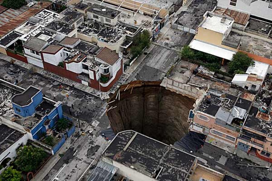 Geologists baffled by what to do with giant Guatemala sinkhole