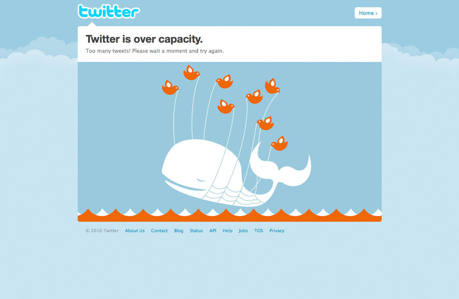 Twitter down, Twitter, Twitter bug, twitter virus. 