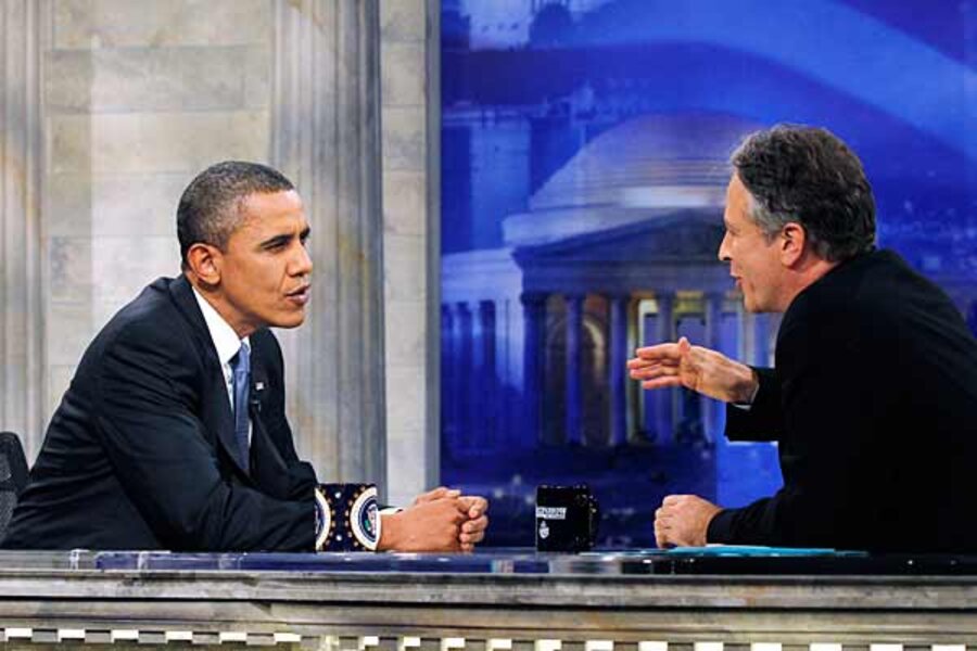 Obama on 'The Daily Show' with Jon Stewart: heavy on issues, hold the ...