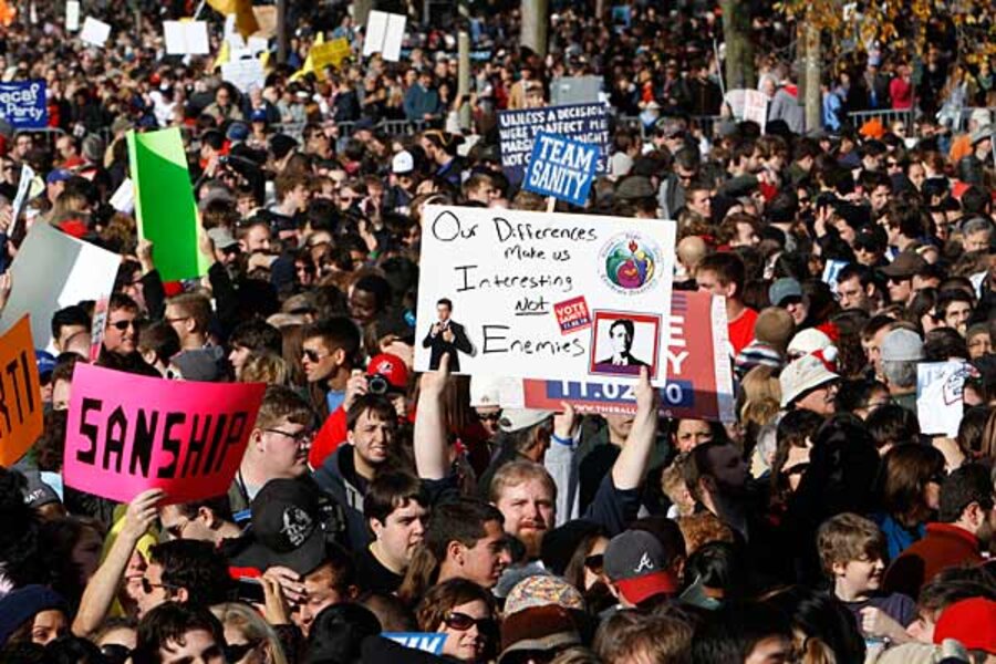 Jon Stewart rally attendance: Really bigger than Glenn Beck's ...