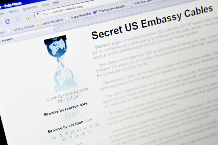 900px x 600px - WikiLeaks documents roil Nigeria, Kenya, and South Africa - CSMonitor.com