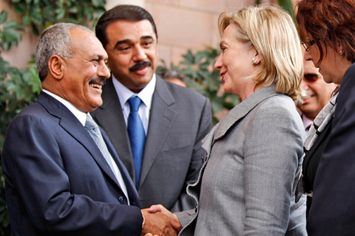 Why Hillary Clinton made a surprise stop in Yemen - CSMonitor.com, image size:1200x800