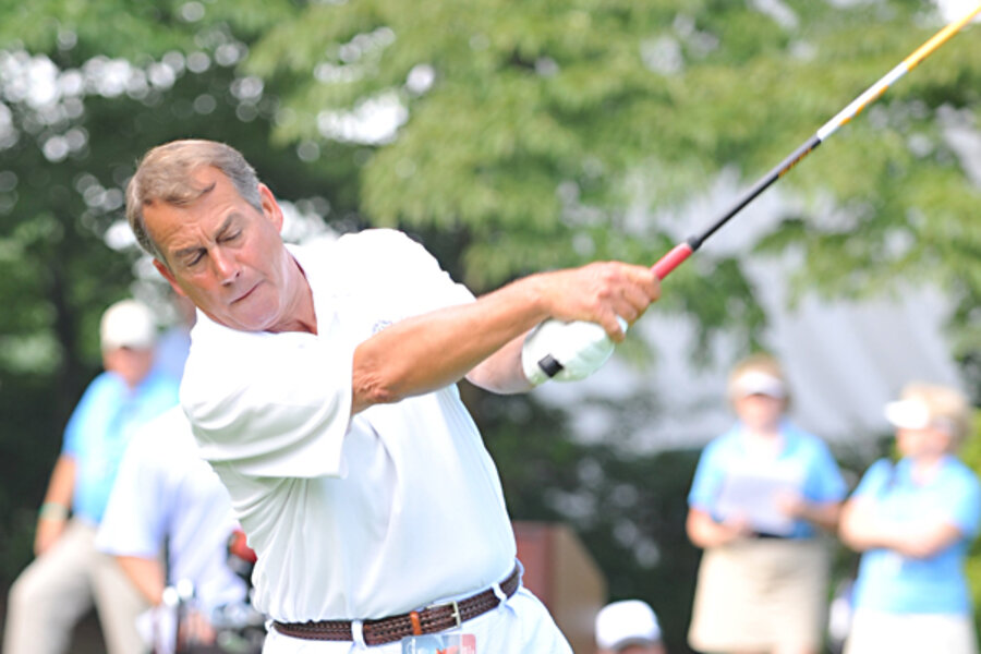 John Boehner disses Obama's golf game on Fox News - CSMonitor.com