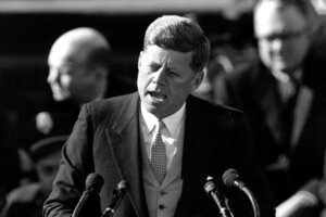 John F Kennedy Inaugural Address How Good Was It Csmonitor Com