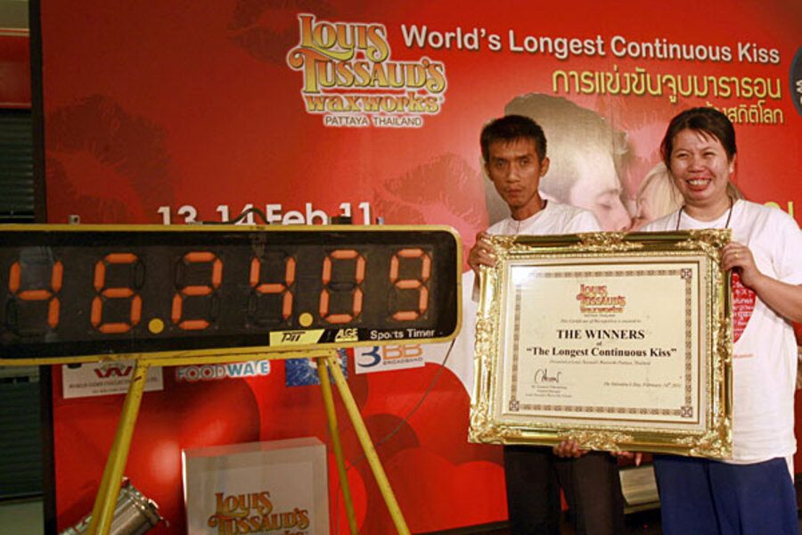 Longest kiss record broken in Thailand kissathon - CSMonitor.com