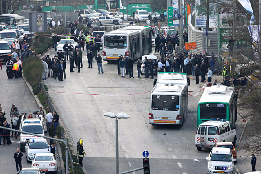 Jerusalem bombing comes amid rising Israel-Gaza violence - CSMonitor.com