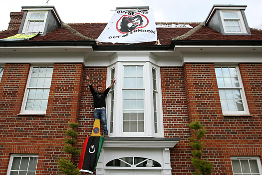 Image result for Muammar Gaddafi  Winnington Close home