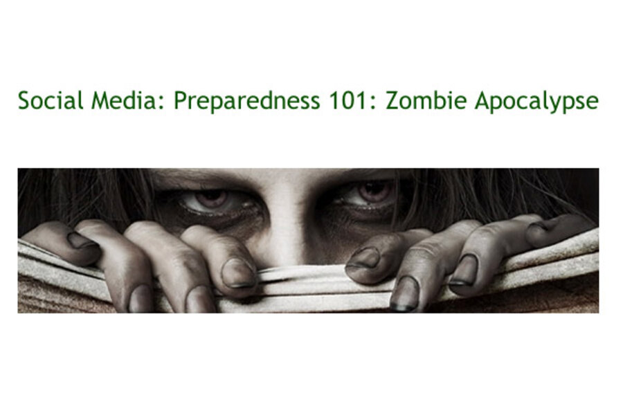 Zombie apocalypse CDC campaign crashes website - CSMonitor.com