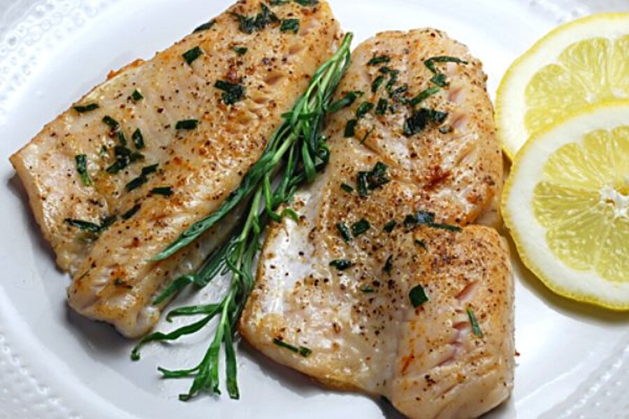 Sautéed walleye fillets with tarragon 