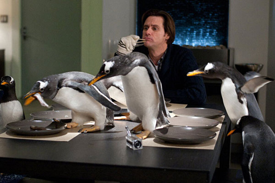 Jim Carrey acts out in Mr. Popper's Penguins: movie review - CSMonitor.com