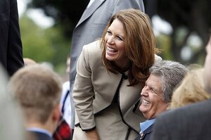 Michele Bachmann doubles down on Perrycare. Will it work